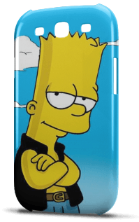 carcasa personalizada dibujo Bart Simpson